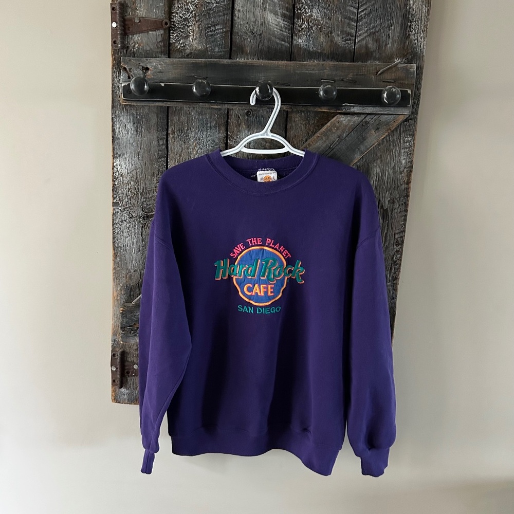 Men's Vintage Hard Rock Cafe Crewneck Sweatshirt